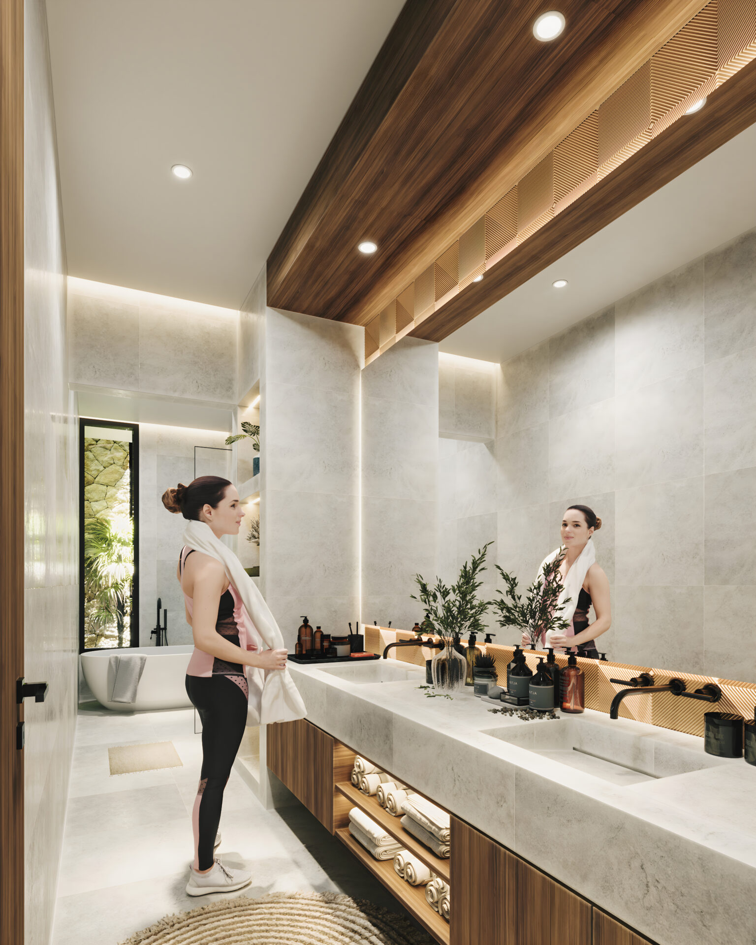 modern bathroom concept