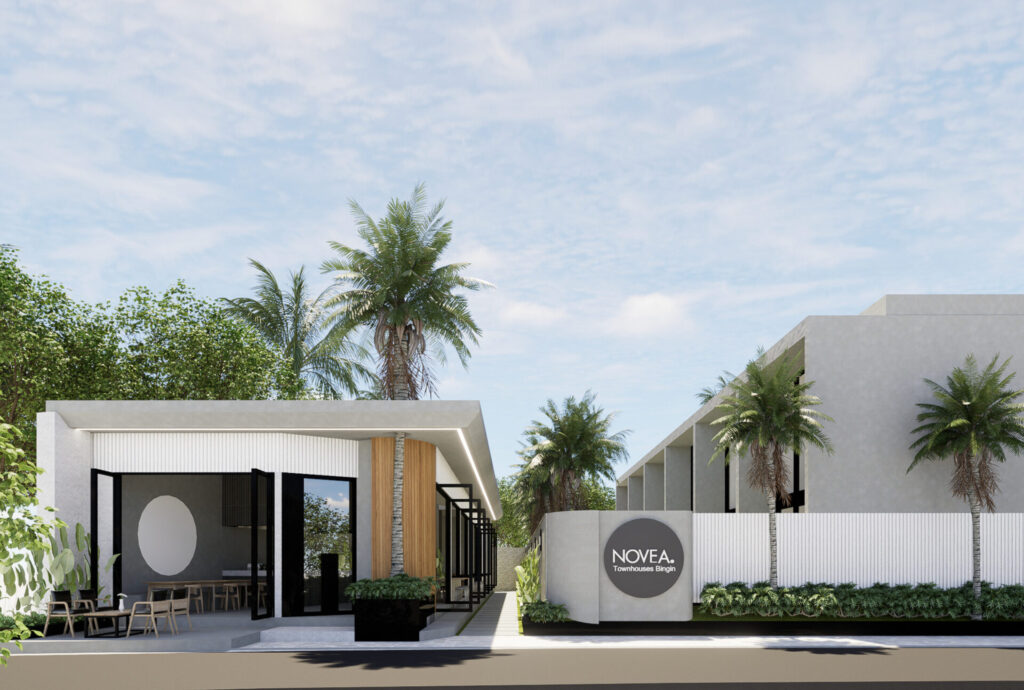 Bright modern home interior with seating area