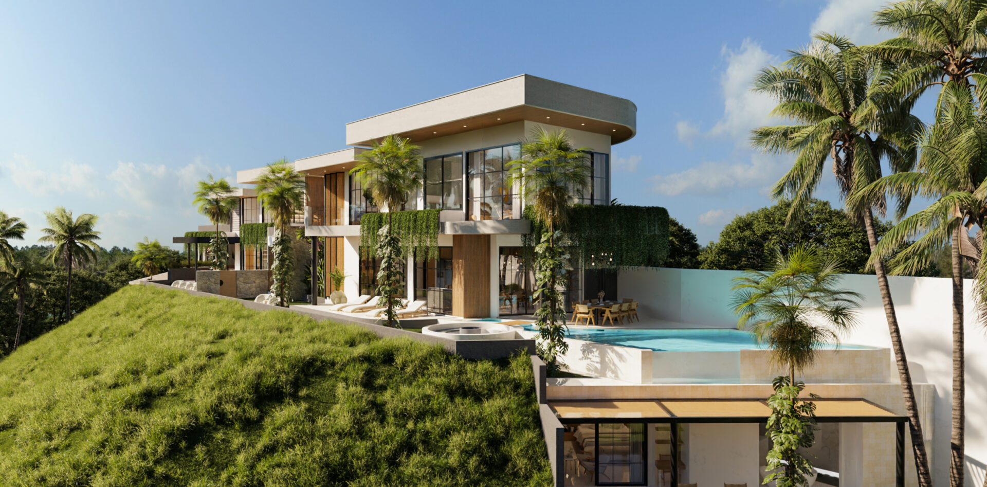 Modern Hillside Villa - Manon Design Studio