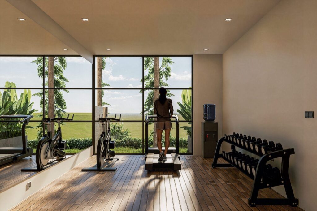 Sunlit Exercise Room - Manon Design Studio