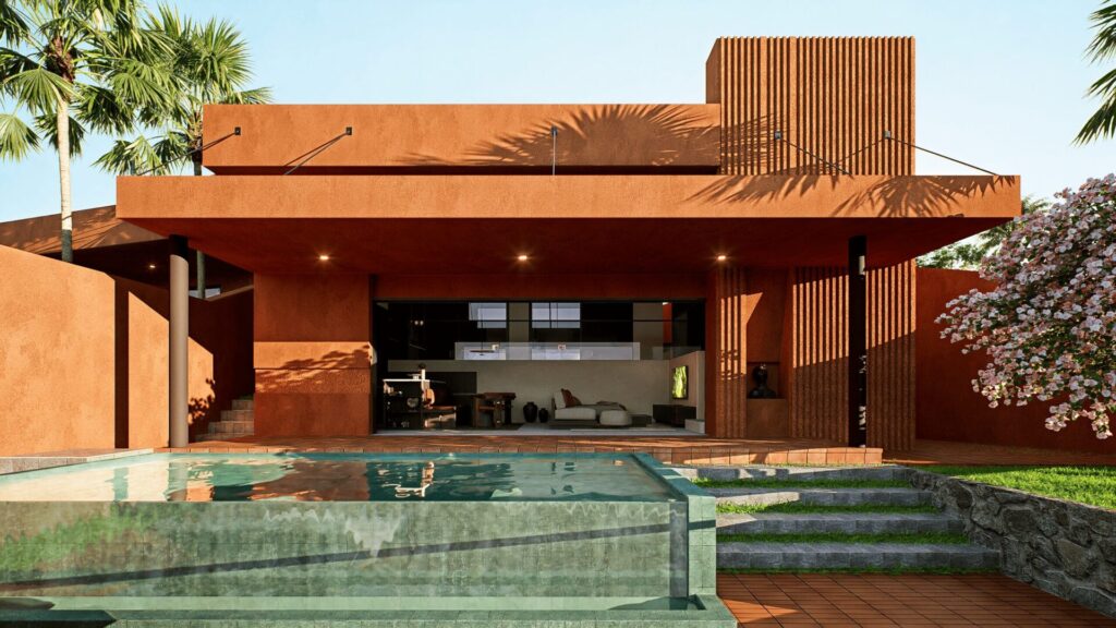 Villa Volcano Whisper volcanic architecture - Manon Design Studio