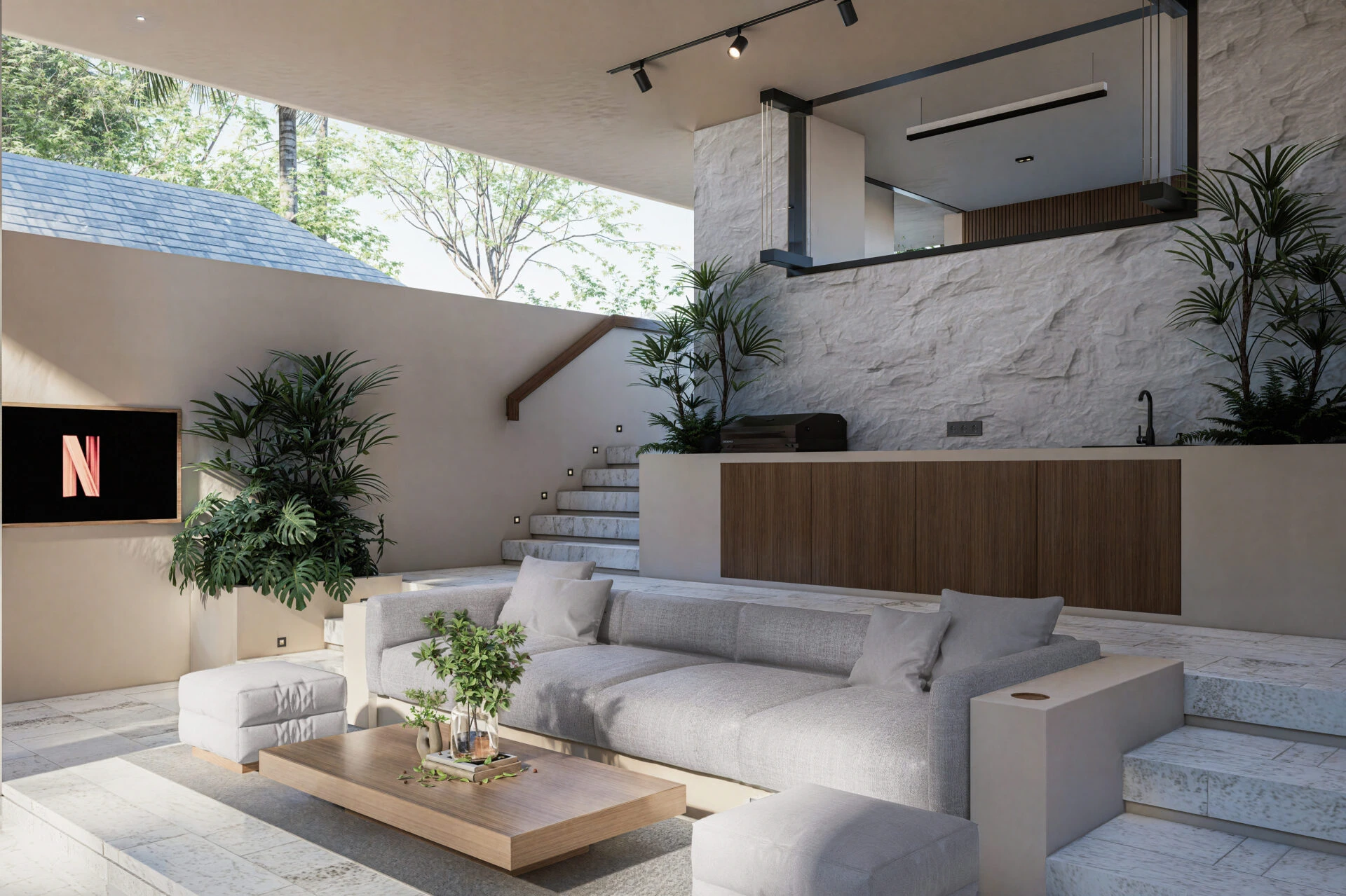 minimalist interior design for villa