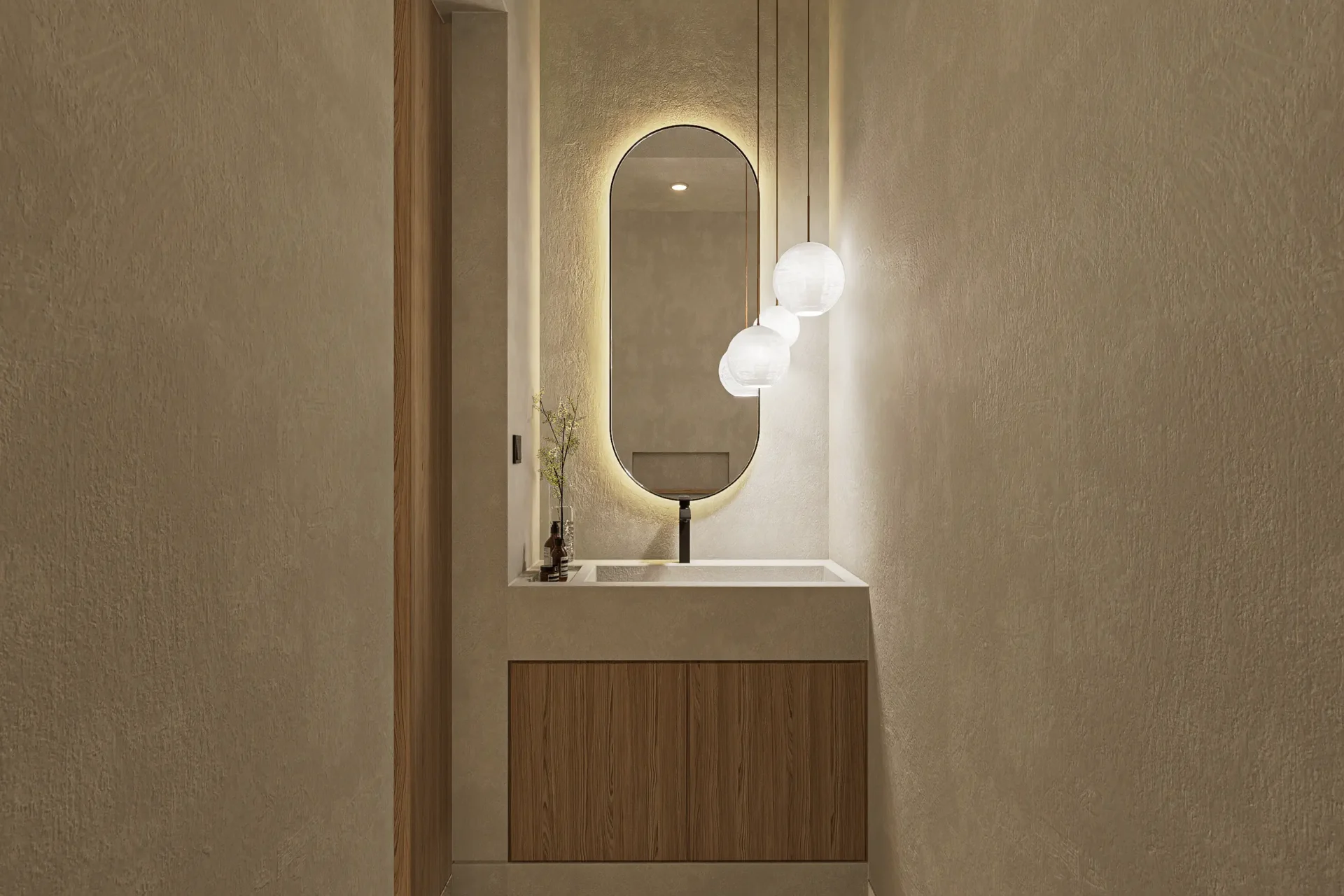 personal washing room