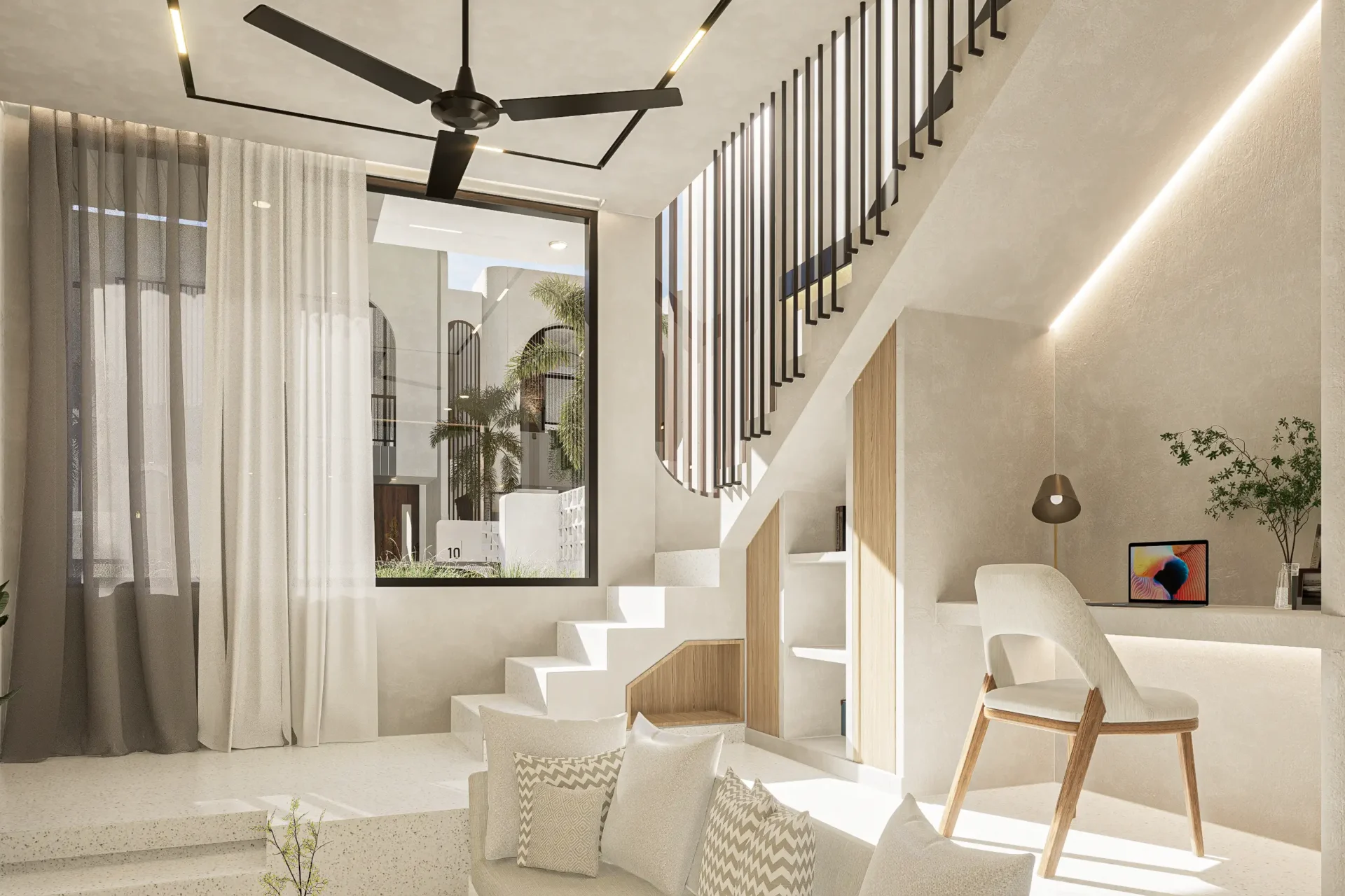 white aesthetic home idea