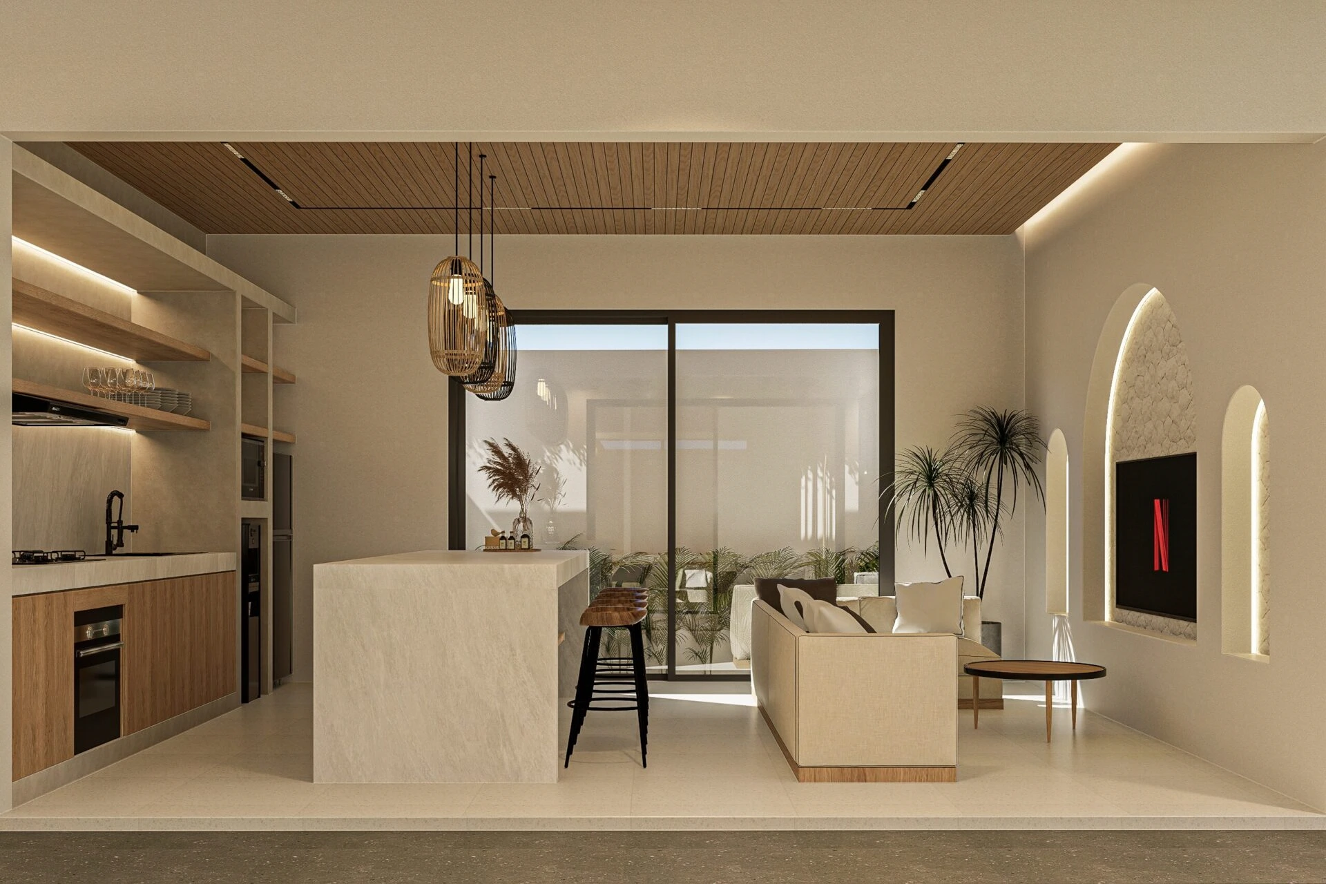 white minimalist interior design